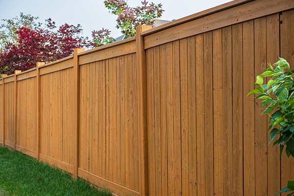 Residential Wooden Fence Installation